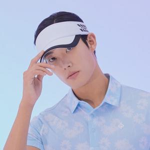 [레노마골프]남성 라인 배색 썬캡 모자 RMACL2804-101_G