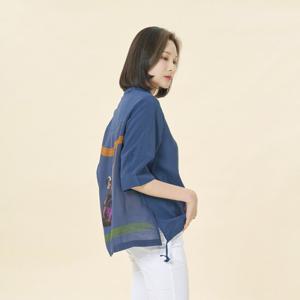 [크로커다일레이디] 프린트 포인트 인견 셔츠 블라우스_CLDMBL501 CLDMBL501