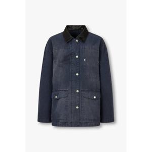 [보브]페이크 레더 카라 데님 자켓7114355387