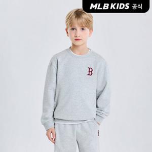 [MLB키즈]베이직 스몰로고 맨투맨 BOS (L.Melange Grey)7AMTB0151-43MGL