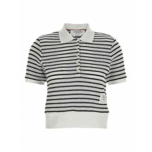 [THOM BROWNE] 여성 폴로 스트라이프 셔츠 FJP101AJ0188415 Multicolour /8