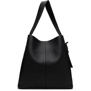 25 SS McQueen 여성 블랙 T바 슬링 토트백 251259F049000