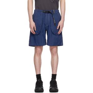 26 SS 앤드 원더 남성 블루 Gramicci 브러쉬드 나일론 쇼츠 252817M193004