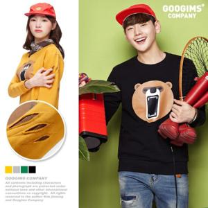 [구김스]구김스 1185_ 화난 곰 맨투맨 티셔츠