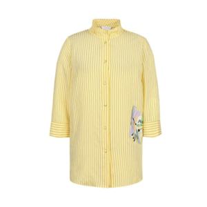 [크로커다일레이디]셔츠타입 패치 블라우스_CLCMBL111