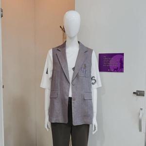 올리비아하슬러 DP01 투톤 린넨 베스트 OHCFVT101