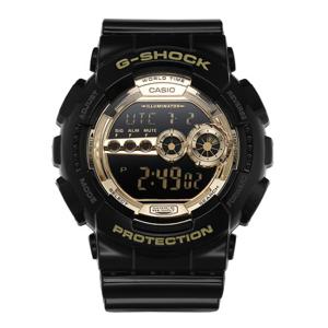 지샥 시계 GD-100GB-1 빅페이스 흑금 남성우레탄시계