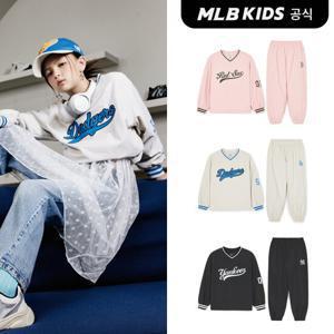 [MLB키즈]바시티 우븐 맨투맨 셋업 (3color)7AS2V0444-SET