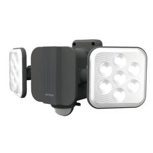 무사시 6.5W×2등 프리 암식 LED 하이브리드 솔라 라이트 S-HB250 블랙