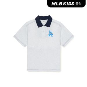 [MLB키즈 공식] 25SS 스트릿 로고 카라티 LA (L.Melange Grey) 7APQV0353-07MGL
