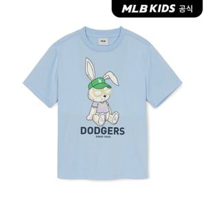 [MLB키즈 공식] 25SS 레빗 아트웍 티셔츠 LA (L.SKY BLUE) 7ATSR0153-07SBL