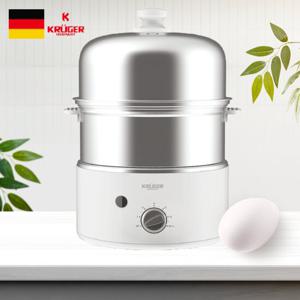 크루거 다용도 2단 계란찜기 대용량 스팀 찜기 KR-EGD2145 화이트