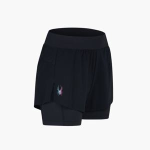 [스파이더] 여성 러닝 레깅스 일체형 반바지 SPKMCNTR281WBLK