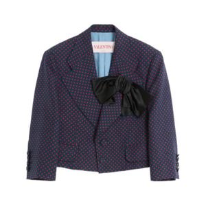 발렌티노 PAP 자켓 6B0CE4J5 9DFI52 Navy rosso