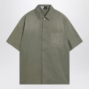 LOEWE Sage green shirt in cotton H616Y1DX04CO/Q_LOEW-8727
