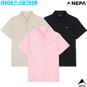 [네파][아이스테크쉘](7L45231) 여성 여름 아이스테크쉘 우븐 반팔 카라 폴로티셔츠