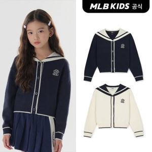 [MLB키즈]바시티 여아 세일러 카라 가디건 (2color)7FKCV0244-SET