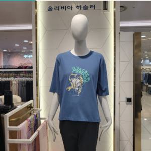 [올리비아하슬러]프린트반팔티104BL2