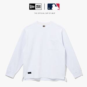 뉴에라 AP 13338571 [블랙라벨] 포켓 긴팔 티셔츠 롱슬리브 화이트