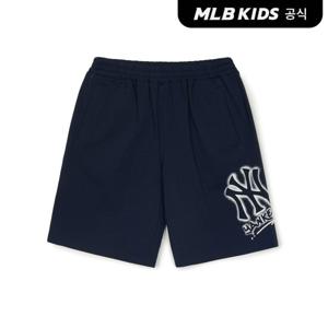 [MLB키즈 공식] 25SS 베이직 스트리트 로고 반바지 NY (Navy) 7ASPB0553-50NYS