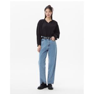 플라스틱아일랜드  (PR2WB366) 소매핀턱 볼륨 블라우스