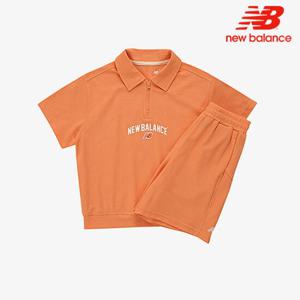 [뉴발란스]뉴발란스 키즈 카라형 반팔 스웻 셋업 NK9YE2101U-80