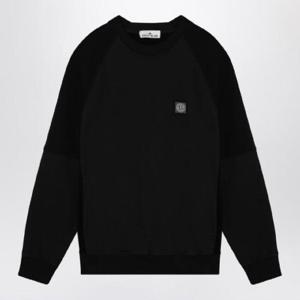 STONE ISLAND 블랙 코튼 크루넥 스웨트셔츠 811560252/XH_STONE-V0029