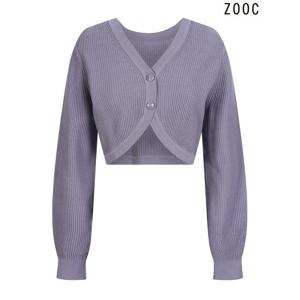 [주크]() 투버튼 볼레로 가디건 (Z232KSL009_VO)