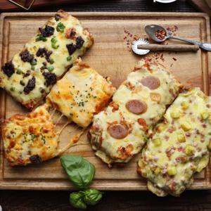 알볼로피자 4종 총 12팩(채끝살3팩,김치불고기3팩,마르게리타3팩,모짜체다치즈3팩)