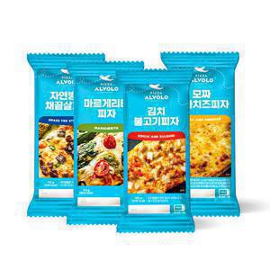 알볼로피자 4종 총 8팩(채끝살2팩,김치불고기2팩,마르게리타2팩,모짜체다치즈2팩)