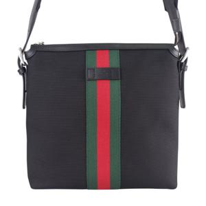 [GUCCI] 웹 스트라이프 캔버스 메신저백 631199 KWT7N 1060