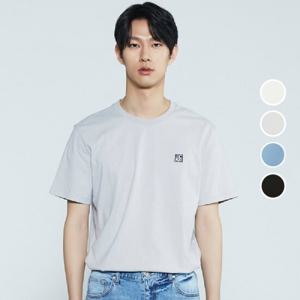 [버커루]남녀공용 20수 기본 와펜 반팔 티셔츠 B232Z1010P