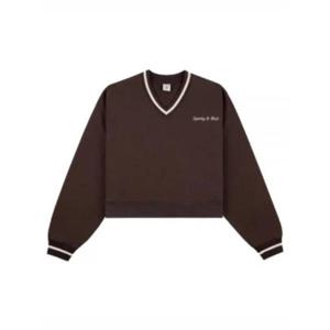 스포티앤리치 긴팔 티셔츠 VNAW234CH10 Free Chocolate