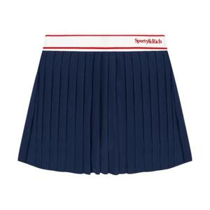 스포티앤리치 미디 스커트 SK005S406SN NAVY WHITE BRIGHT RED D