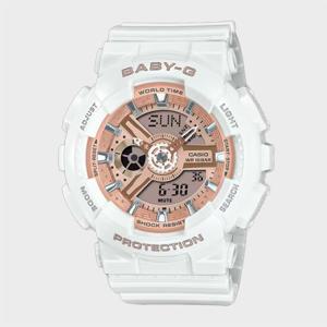BABY-G 베이비지 BA-110X-7A1 화이트 로즈골드 스포티 여성시계