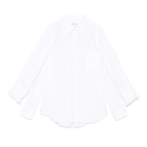 꼼데가르송 화이트 클래식 칼라 더블 슬리브 셔츠 ROB014 0512