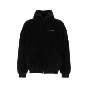 발렌시아가 후드 티셔츠 768694TRVD91070 BLACK DOM