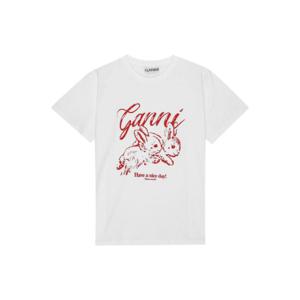 가니 반팔 티셔츠 T3994151 BRIGHT WHITE DOM