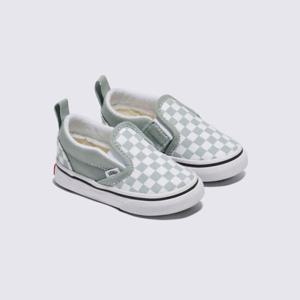 [반스]토들러 컬러 띠어리 체커보드 Slip-On 슬립온 벨크로 VN000D0TEPO1