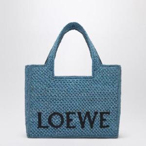LOEWE LOEWE Font small light blue raffia bag A685B59X01NF/Q_LOEW-5140