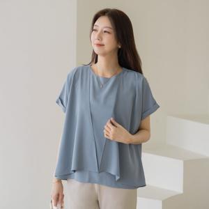 엄마옷 마담4060 메르잇레이어드블라우스 여름블라우스 -ZBL2504061-