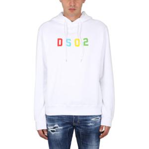 디스퀘어드2 후드 티셔츠 S74GU0729 S25516100 WHITE