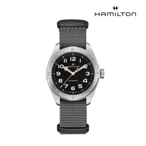 [해밀턴]H70315930 카키 필드 익스페디션 41mm 블랙 다이얼 나토