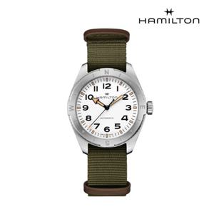 [해밀턴]H70315910 카키 필드 익스페디션 41mm 화이트 다이얼