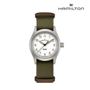 [해밀턴]카키필드 쿼츠 38mm 화이트 다이얼 H69401910