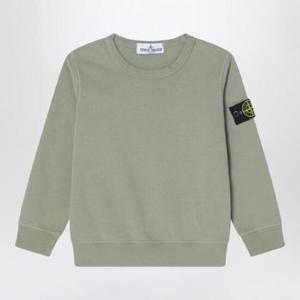 STONE ISLAND 코튼 소재의 이끼색 크루넥 스웨트셔츠 6100011-BS0040/Q_STONE-V0068