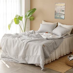 [베개솜증정] 로망스 뱀부 시어서커 여름 차렵이불 패드세트 SS