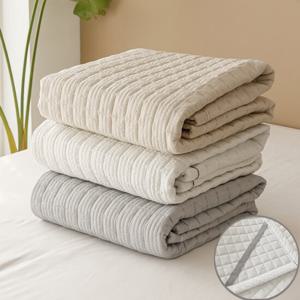 [GS단독 특가] 로망스 뱀부 시어서커 여름 침대 패드 Q 밴딩