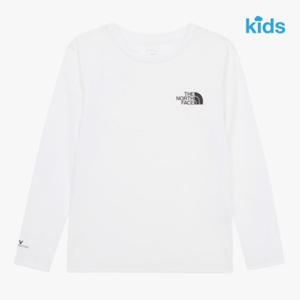노스페이스 키즈 NT7TR20S 화이트 서프사이드 긴팔 라운드 티