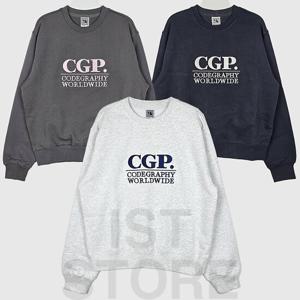 코드그라피 티셔츠 IST 여성 스퀘어 로고 크롭 맨투맨 CBESWTL200